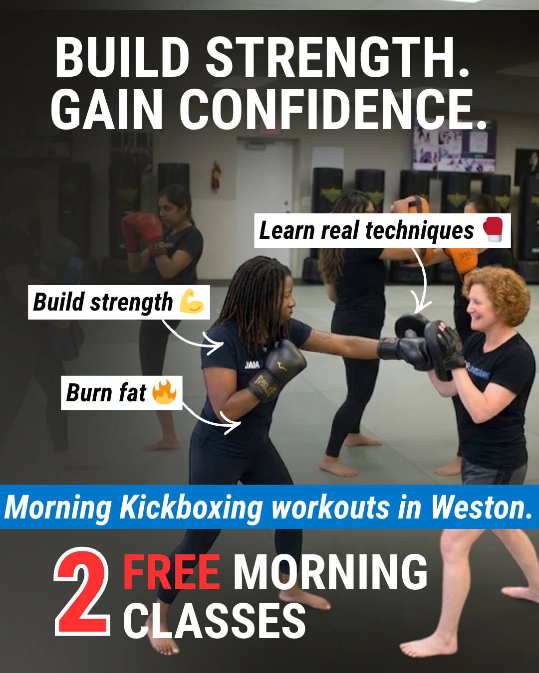 Jam Kickboxing Facebook ad: You might be 35.