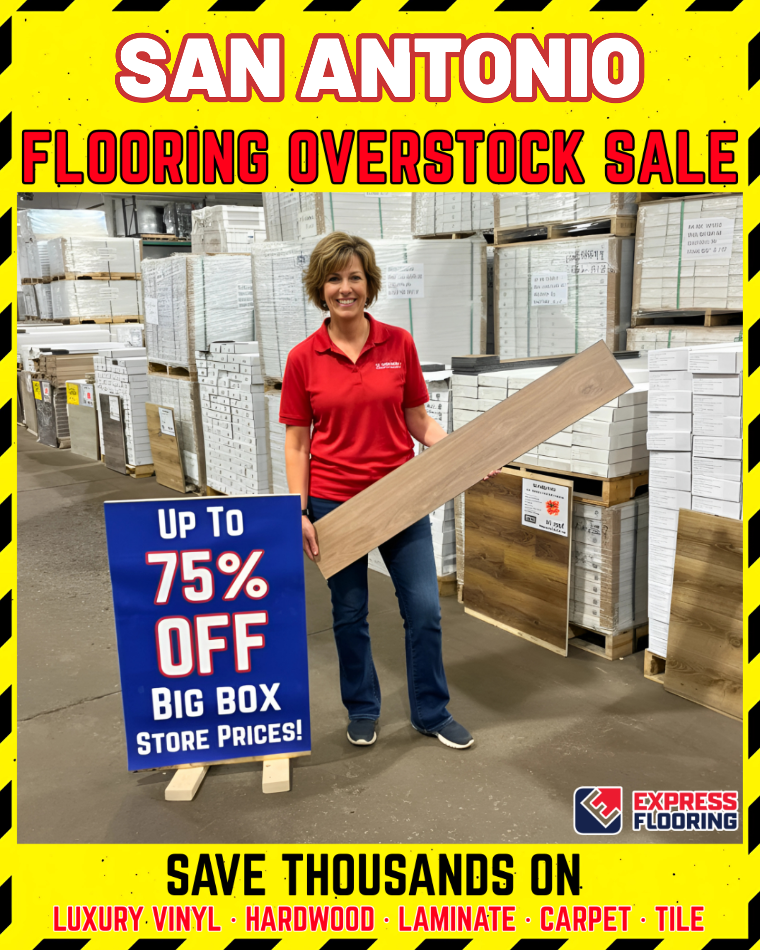 Express Flooring Facebook ad