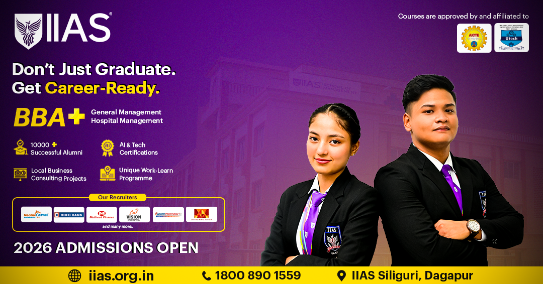 IIAS School of Management Facebook ad from Mar 31, 2026
