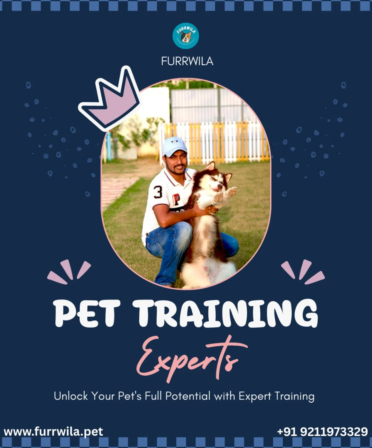 Furrwila Facebook ad: Expert Pet Training in Gurugram.