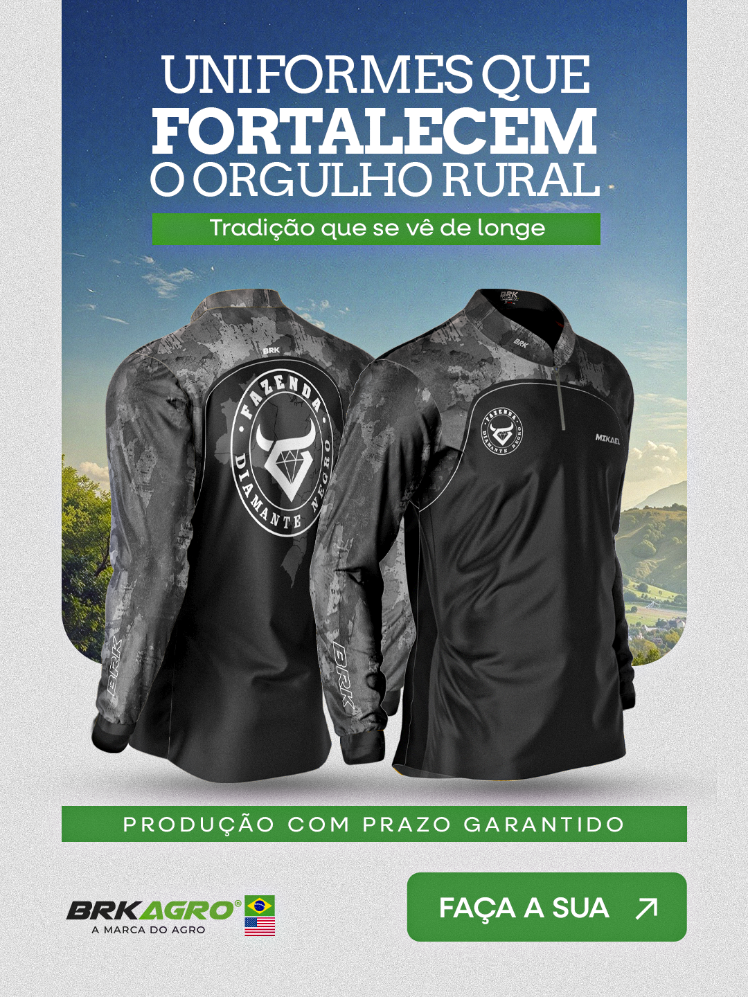 Personalize na Brk Facebook ad: UV50+ Homologado + Personalização Exclusiva