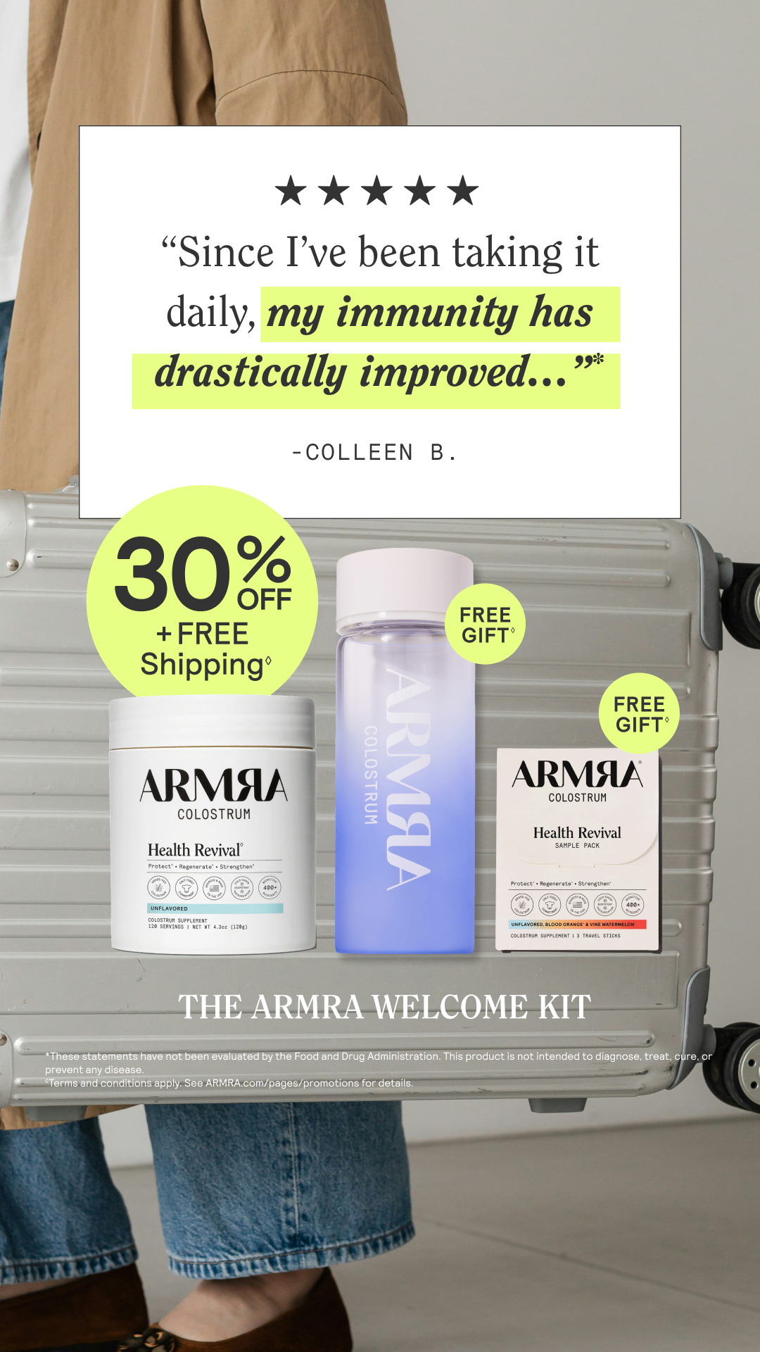 ARMRA Facebook ad