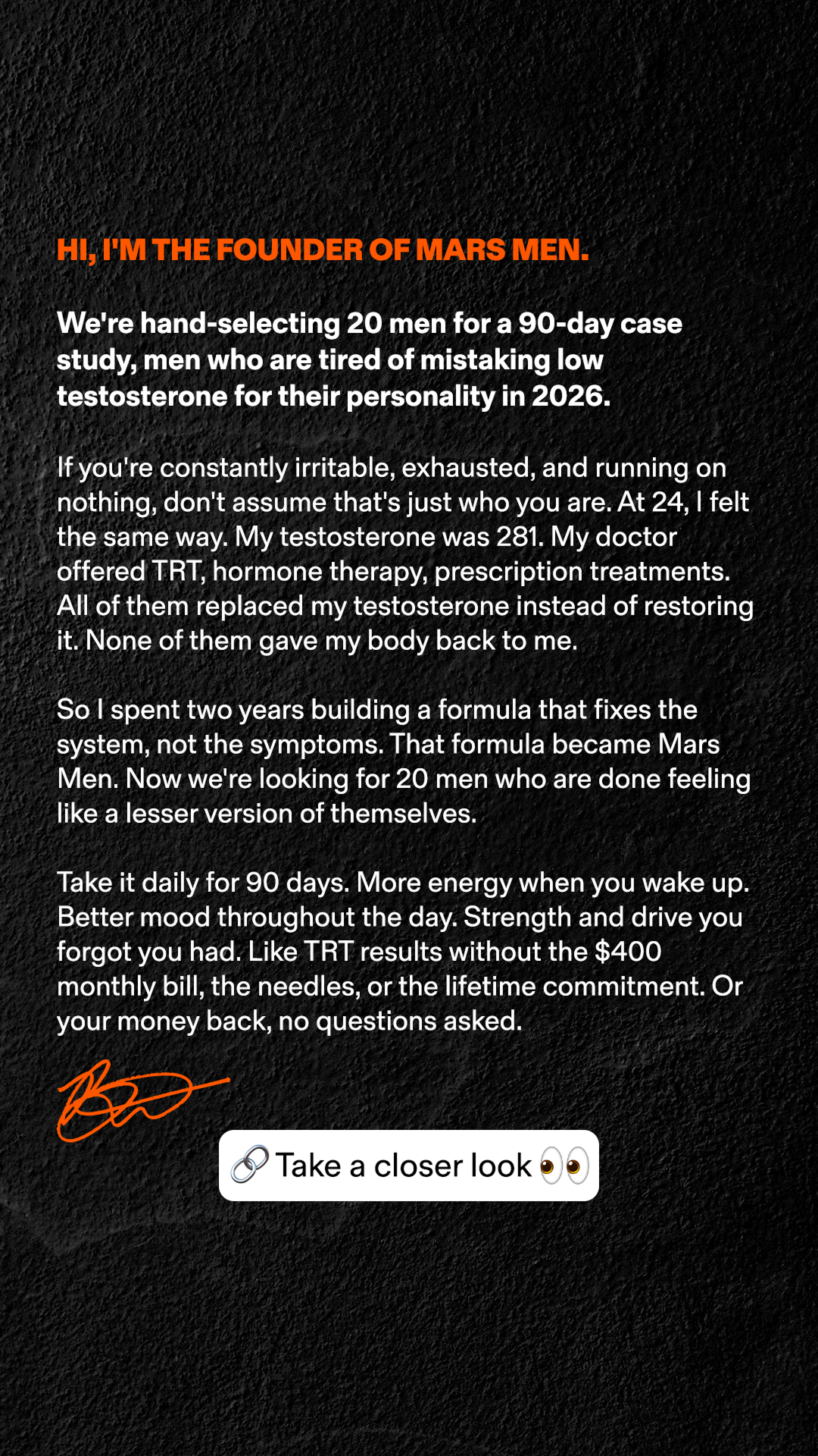 Benjamin Smith Facebook ad