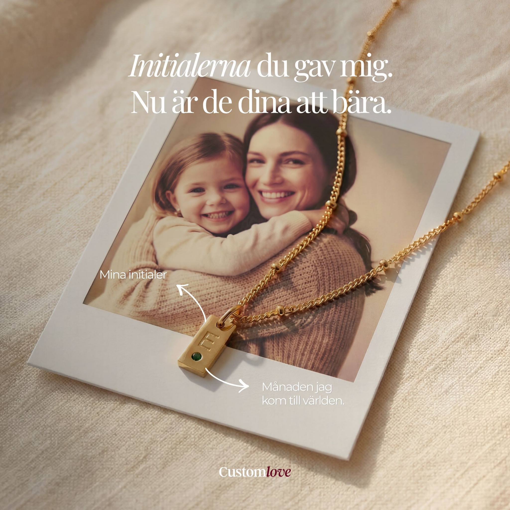 CustomLove Shop Facebook ad: Ge henne det ingen gav dig