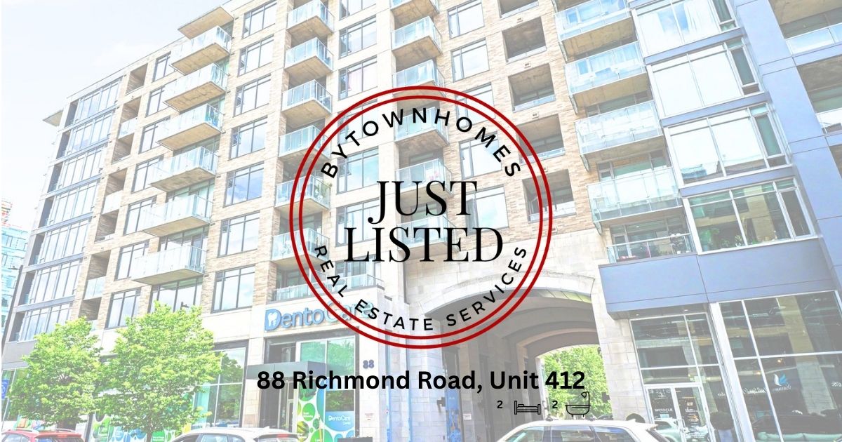 Bytownhomes.ca Facebook ad: Welcome to Unit 412 at 88 Richmond Road…