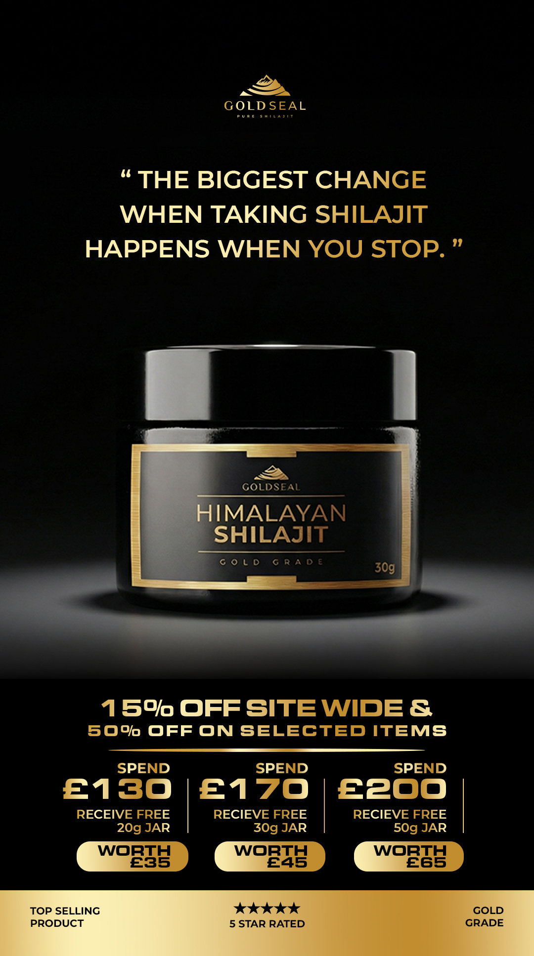 Gold Seal Shilajit Facebook ad