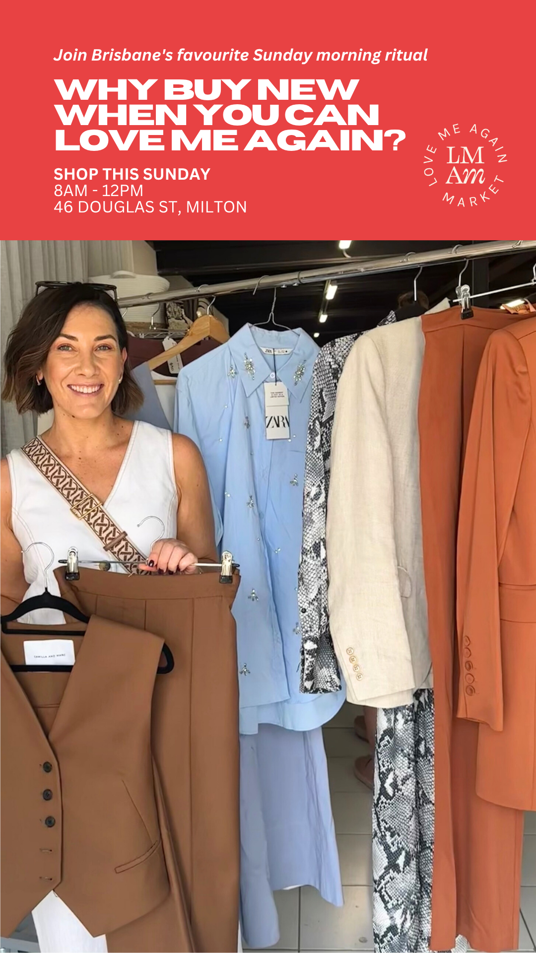 Love Me Again Market Brisbane Facebook ad from Apr 14, 2026