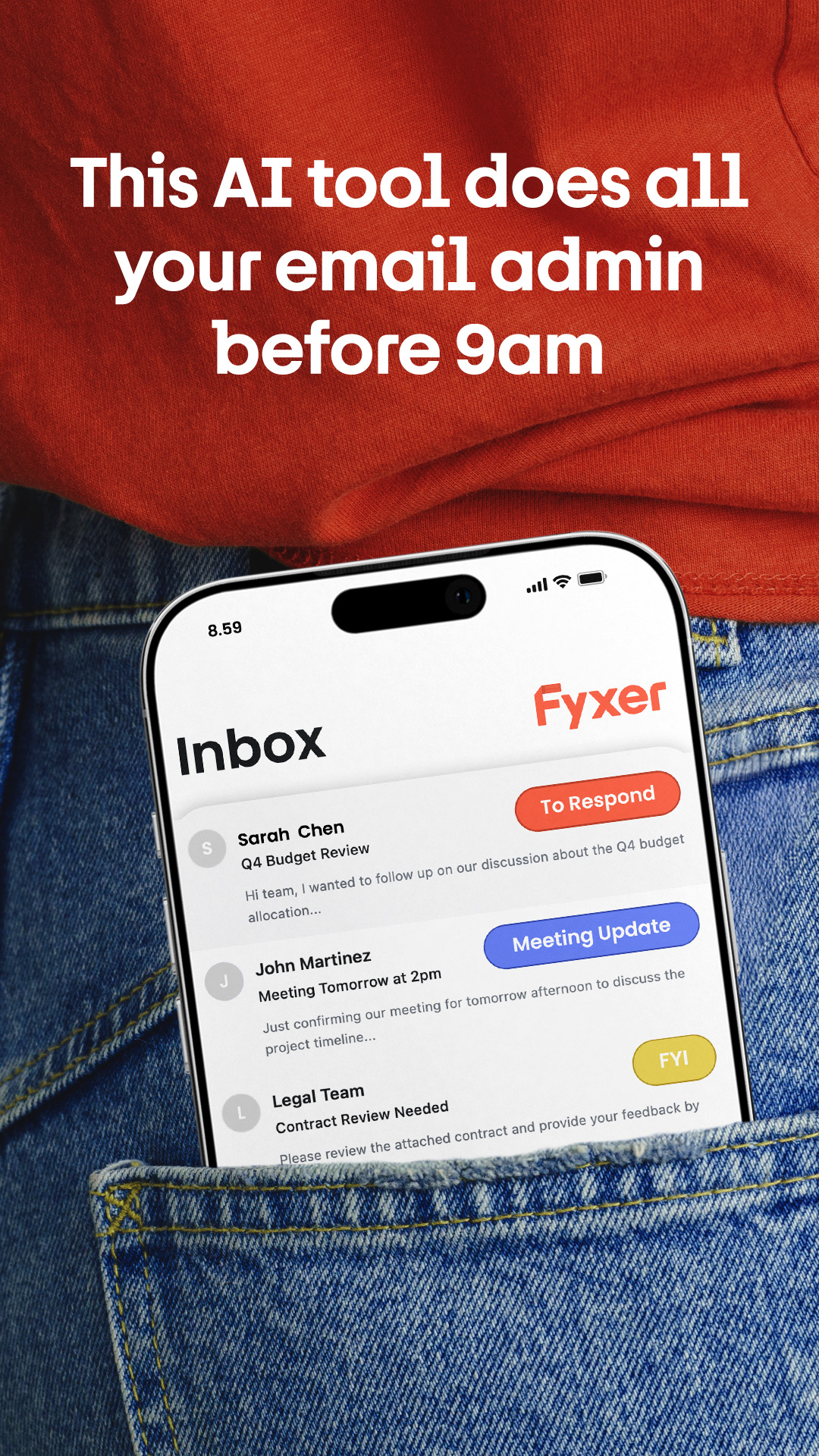 Fyxer AI Facebook ad