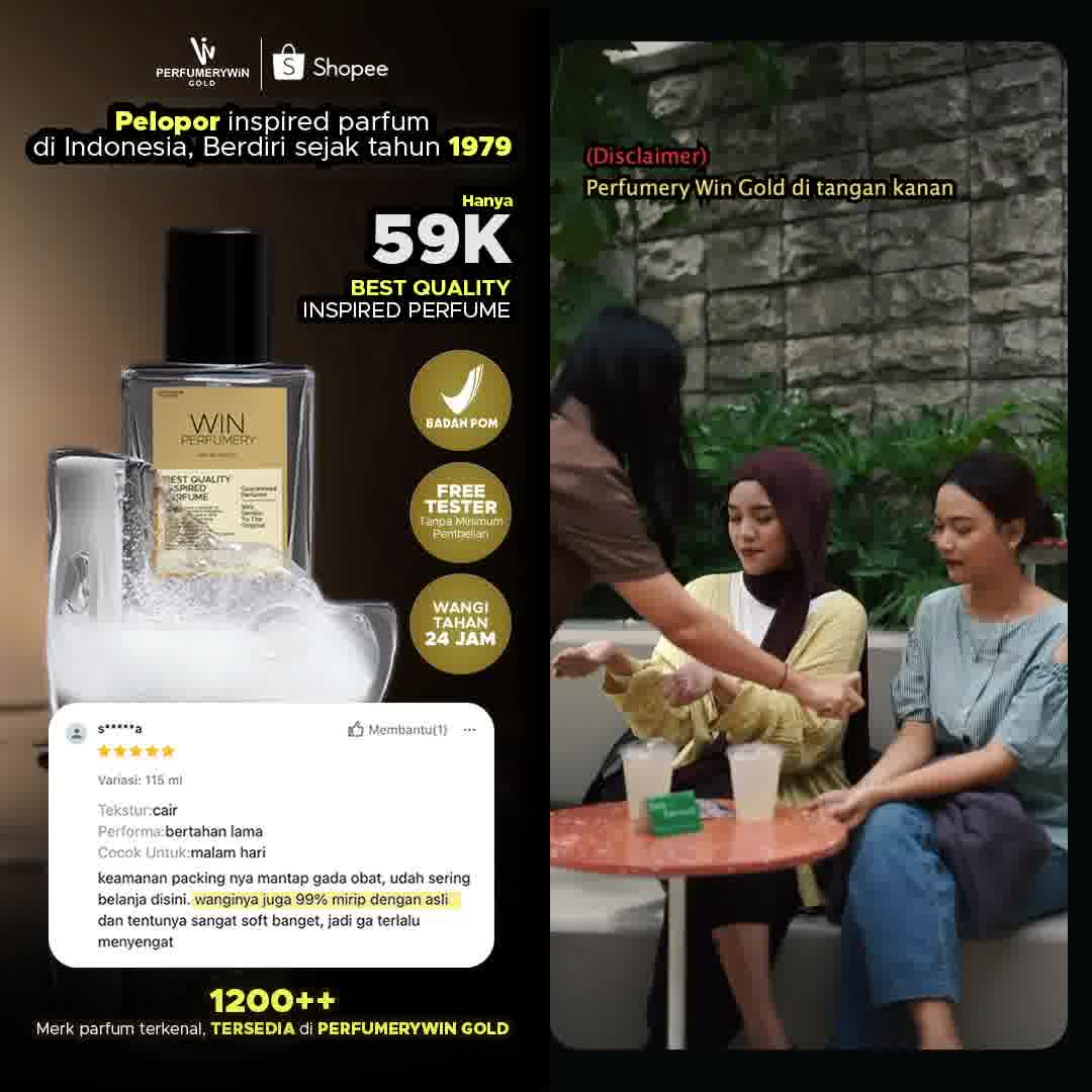 Win Parfume Bandung Facebook ad: Bisa ga kalian bedain parfum PULUHAN RIBU dengan…