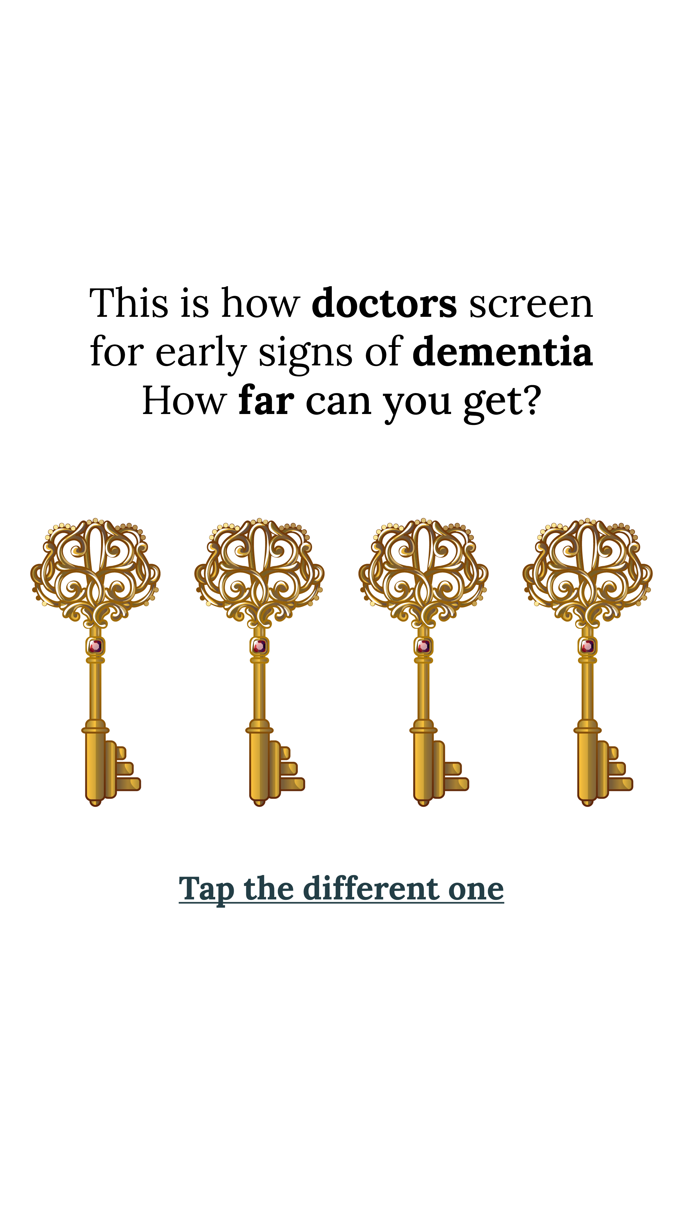 Brain Health Check Facebook ad