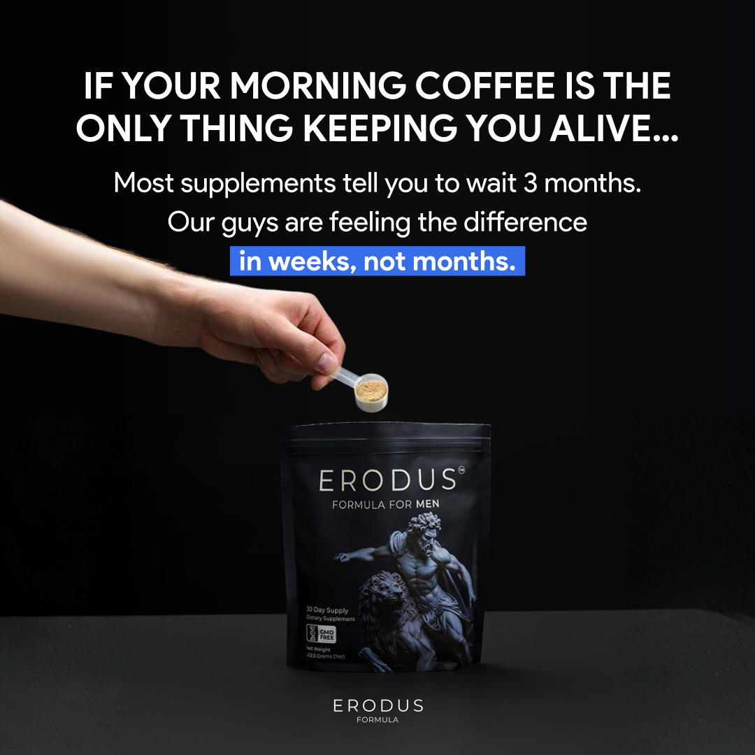 Erodus Formula For Men Facebook ad