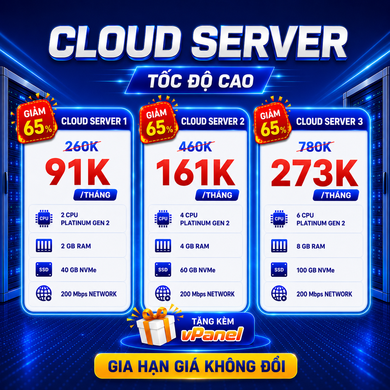 CloudFly Facebook ad: Cloud Server Tốc Độ Cao