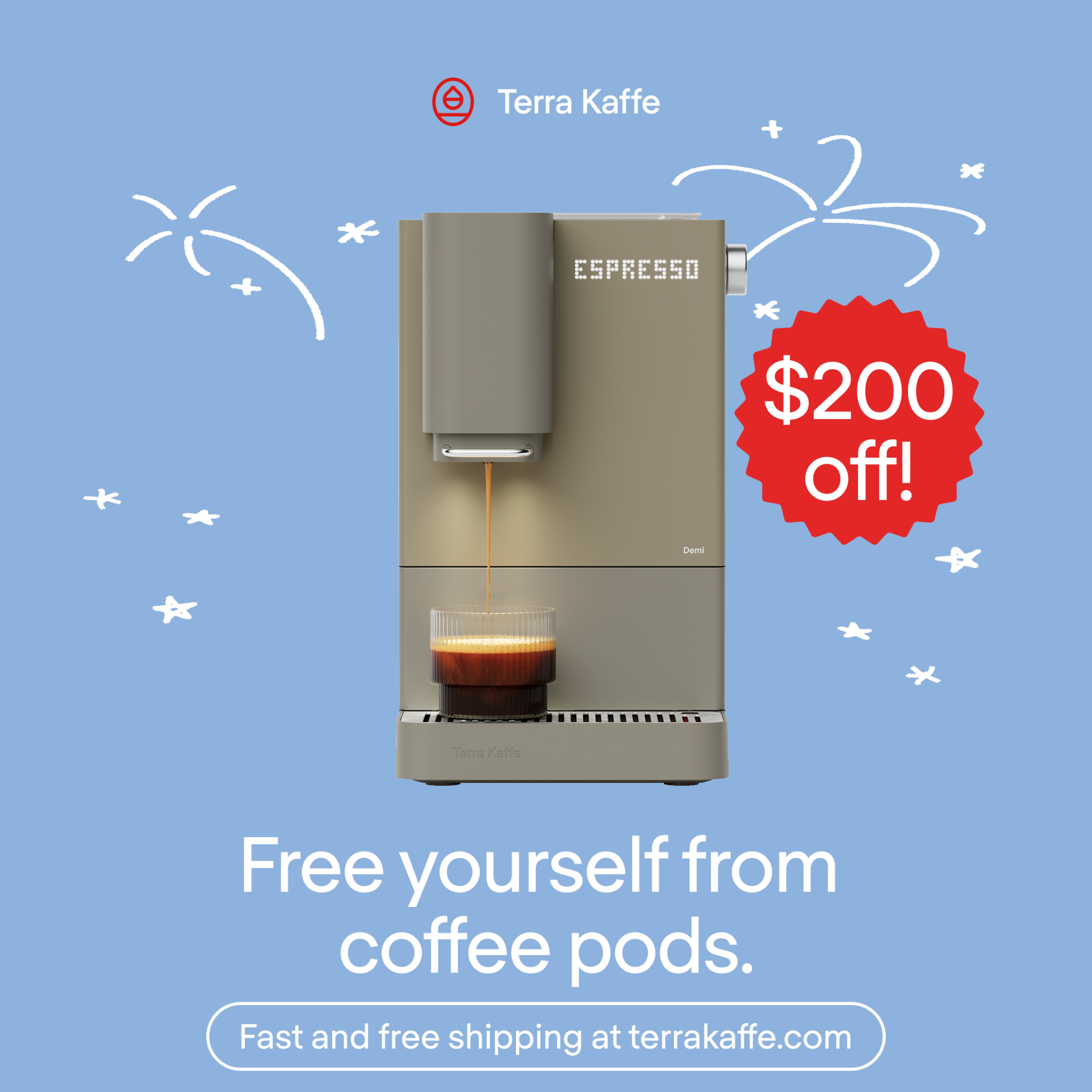 Terra Kaffe Facebook ad from Jul 27, 2026