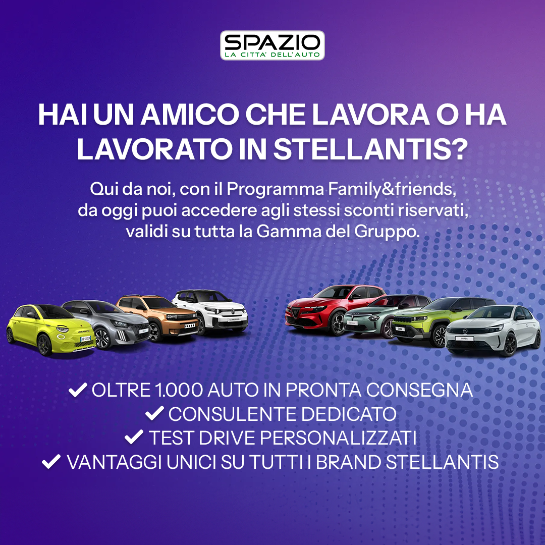 SPAZIO La città dell'auto Facebook ad: Esclusiva Dipendenti Stellantis