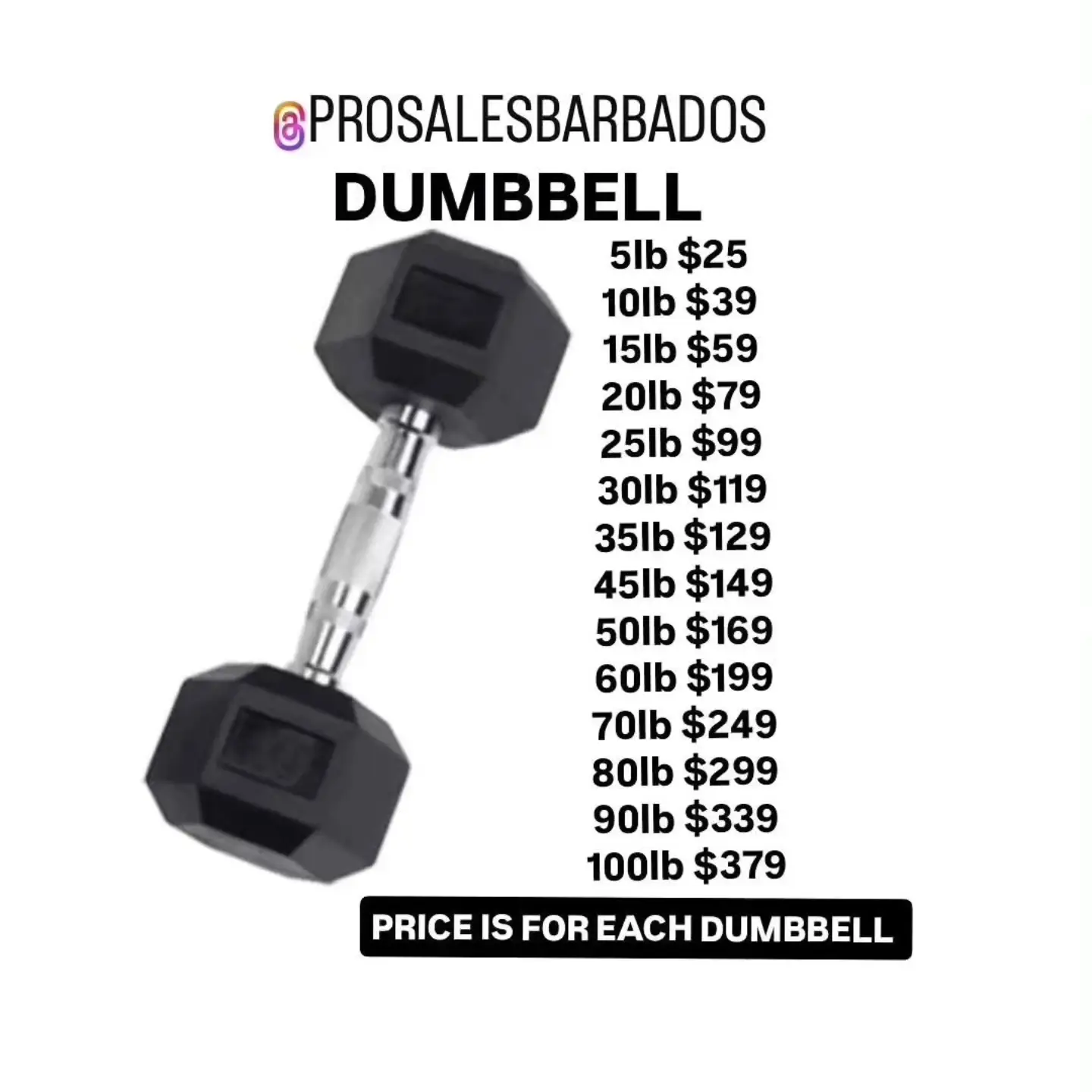 Prosales Barbados Facebook ad