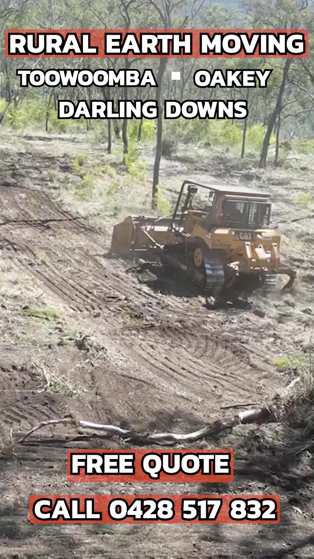 Dino Earthworks Facebook ad: Earthmoving done properly across the Downs