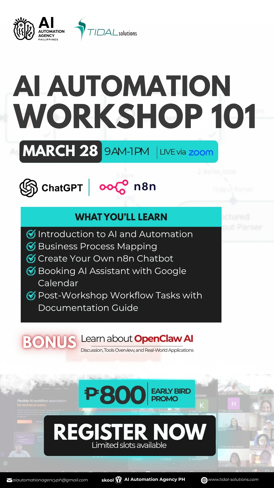 AI Automation Agency Philippines Facebook ad from Mar 23, 2026