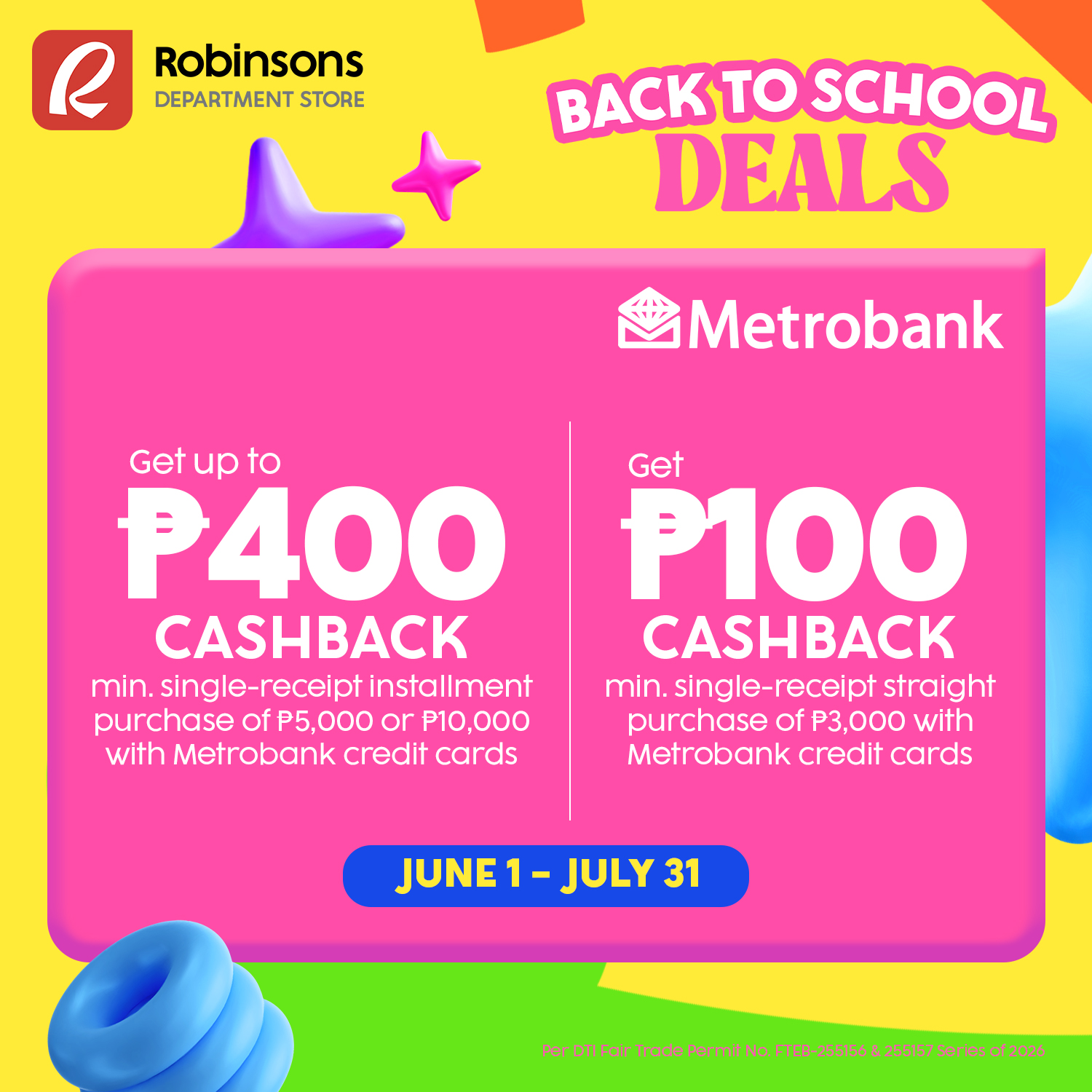 Robinsons Department Store Facebook ad