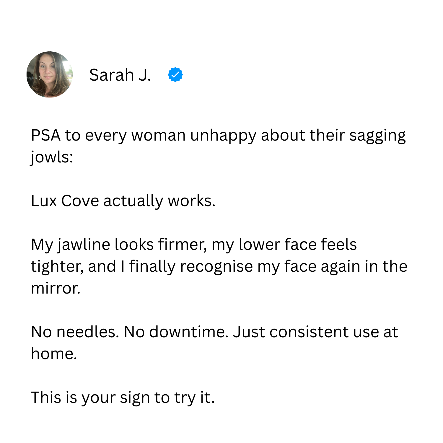 Lux Cove Facebook ad
