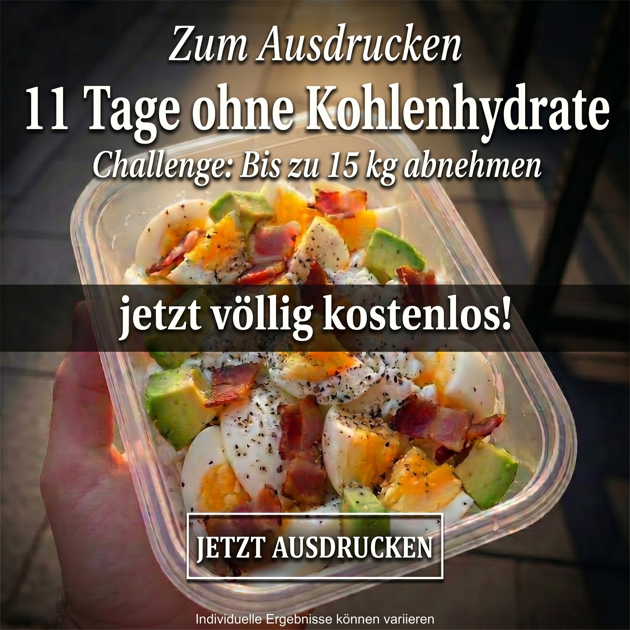 My Diet Challenge Facebook ad: Nur 2 Wochen bis zum ersten Unterschied