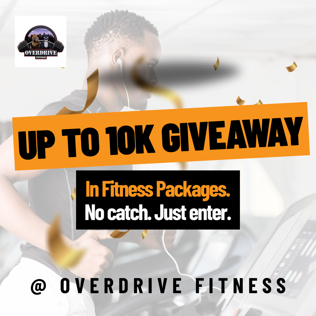 Overdrive Fitness Facebook ad: Drop Weight Enter & Win Big Prizes!