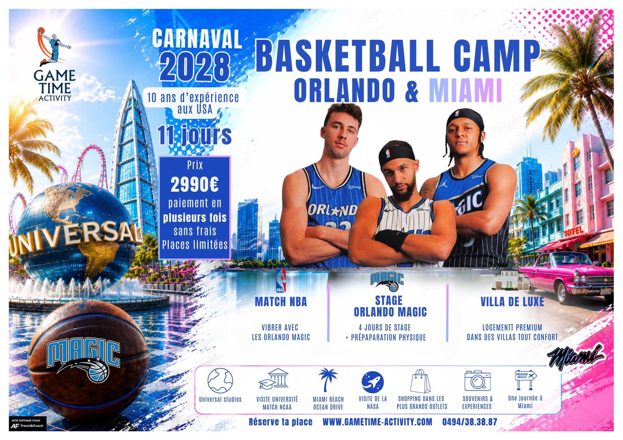 Gametime Activity Basketball stages  Facebook ad