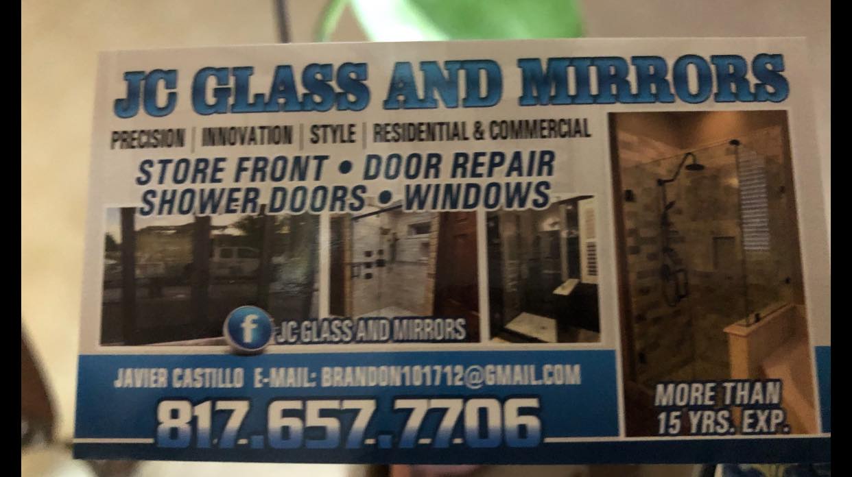 JC GLASS And mirrors Facebook ad: PRECISION INNOVATION STYLE RESIDENTIAL & COMMERCIAL