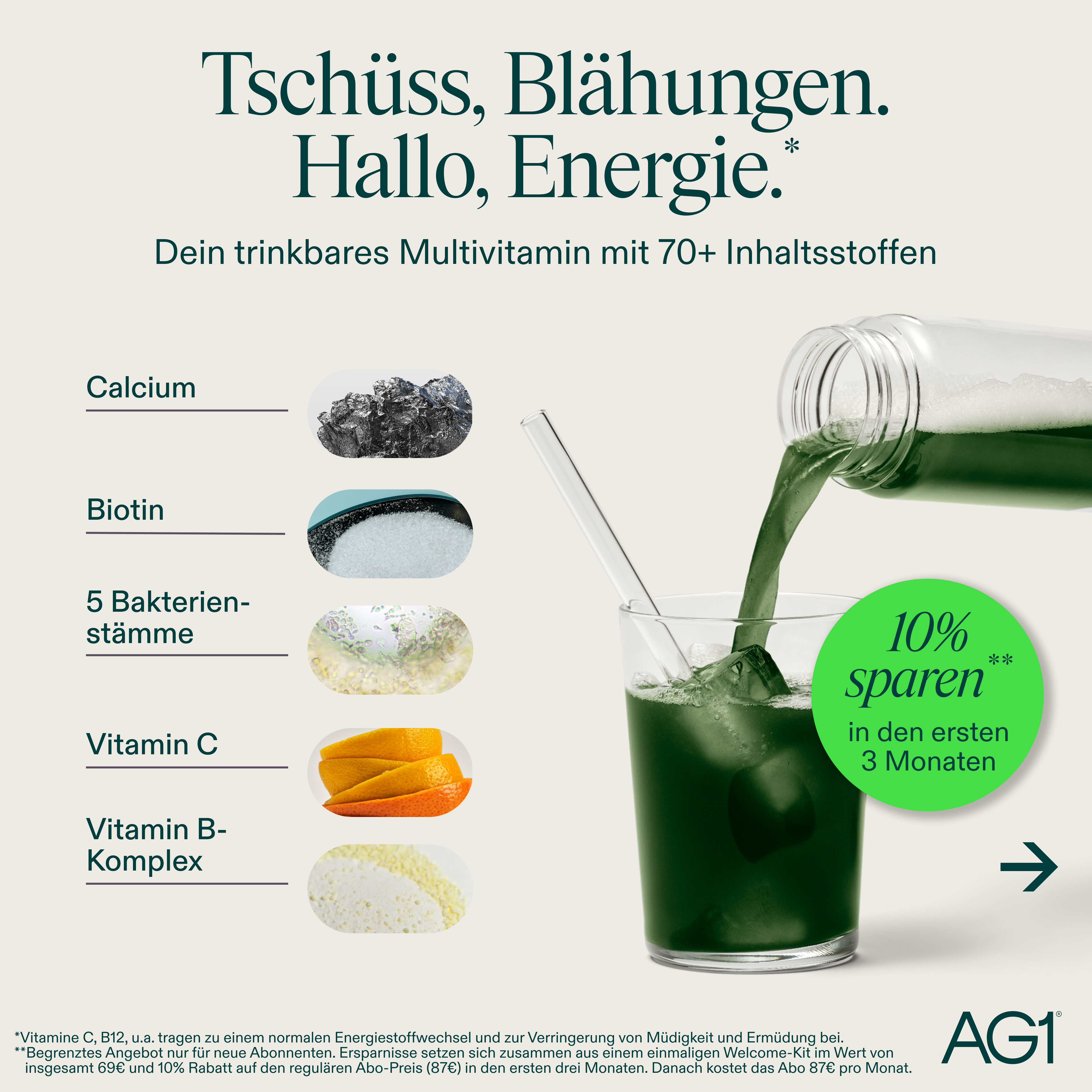 AG1 Deutschland Facebook ad