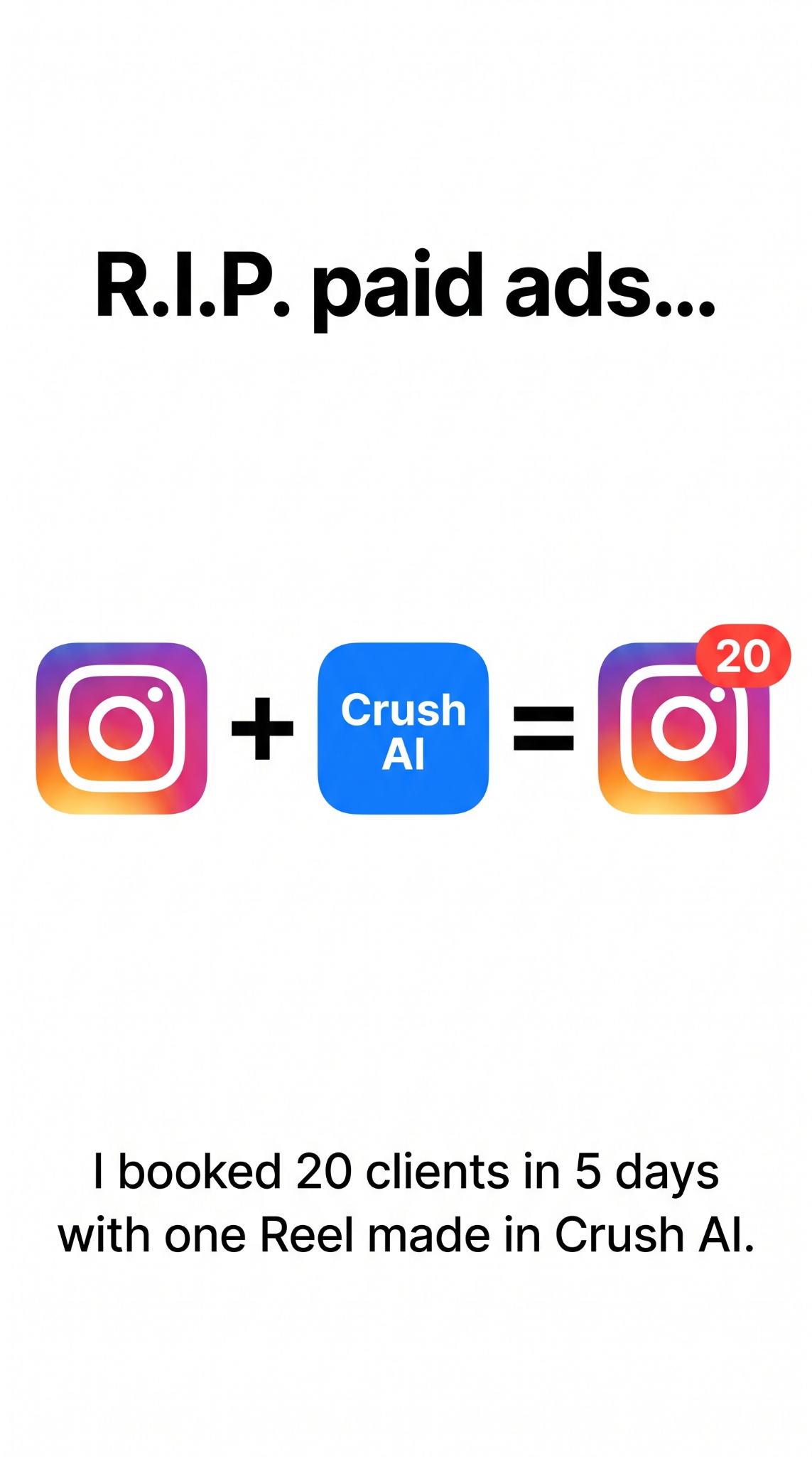 trycrush.ai Facebook ad