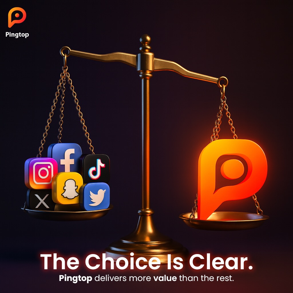 PingTop App Facebook ad