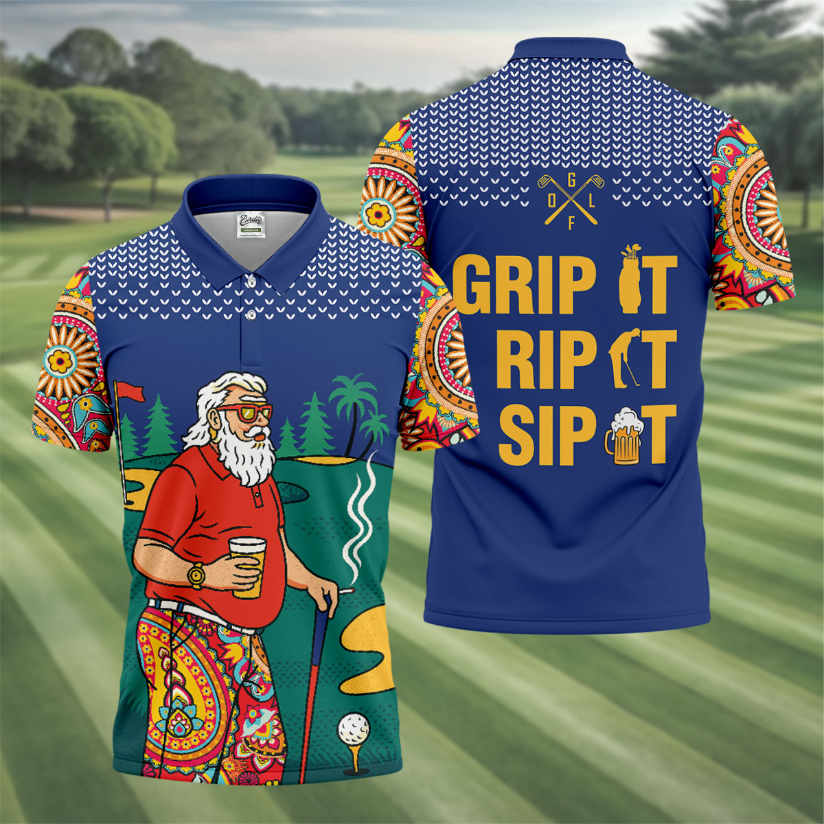 Birdietee Addicted to Golf Facebook ad: Grip It Rip It Sip It Men's Funny Golf Shirts, Golf And…