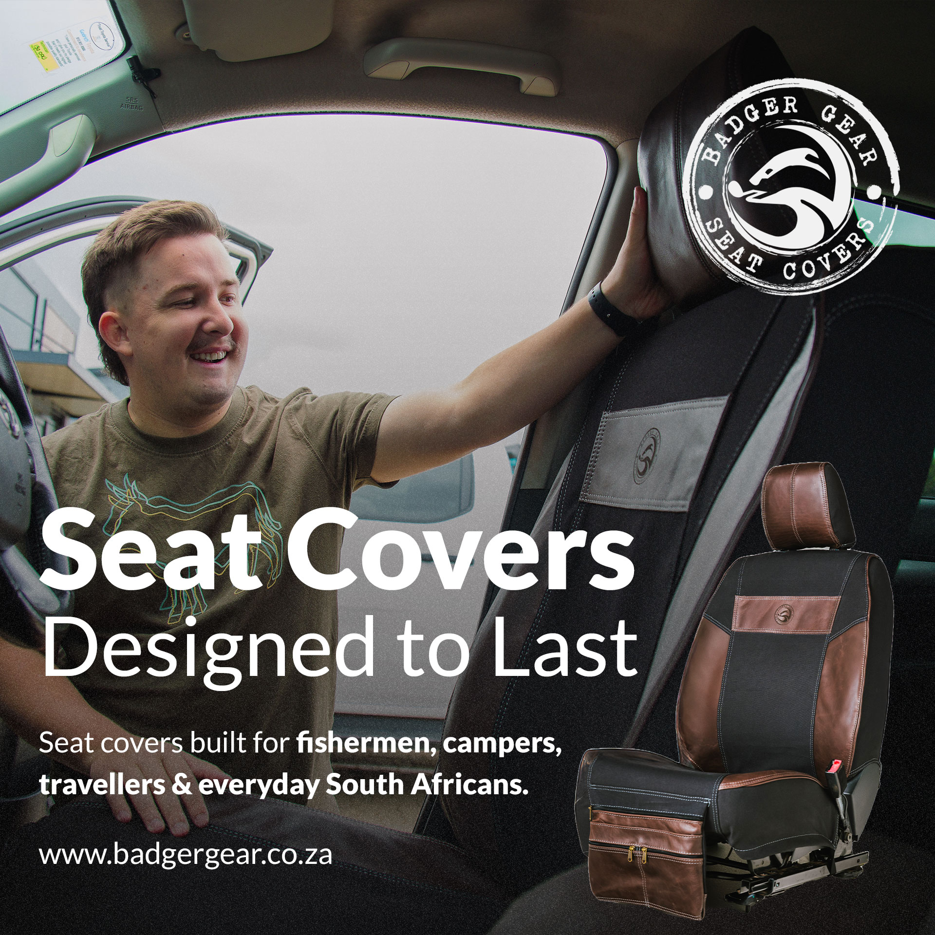 Badger Gear Facebook ad: Your bakkie’s built for tough roads.