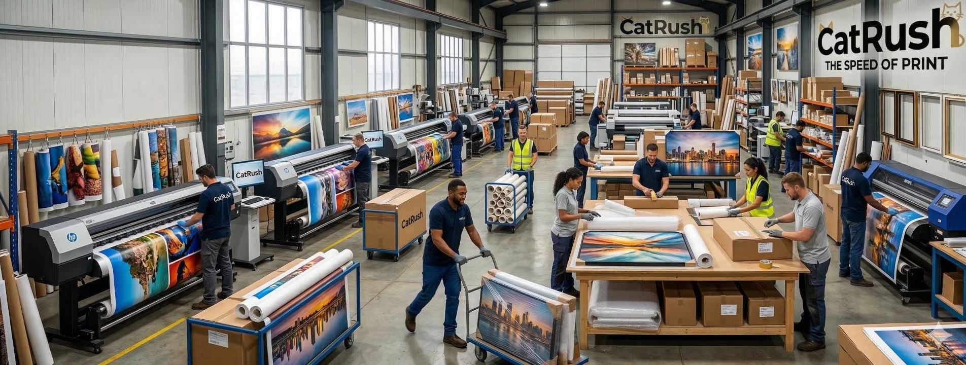 CatRush Facebook ad: Your Art, Delivered Across Australia & New Zealand.
