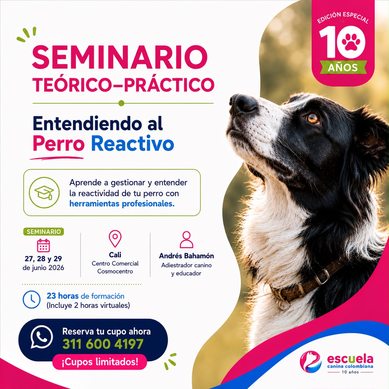 Escuela Canina Colombiana Facebook ad