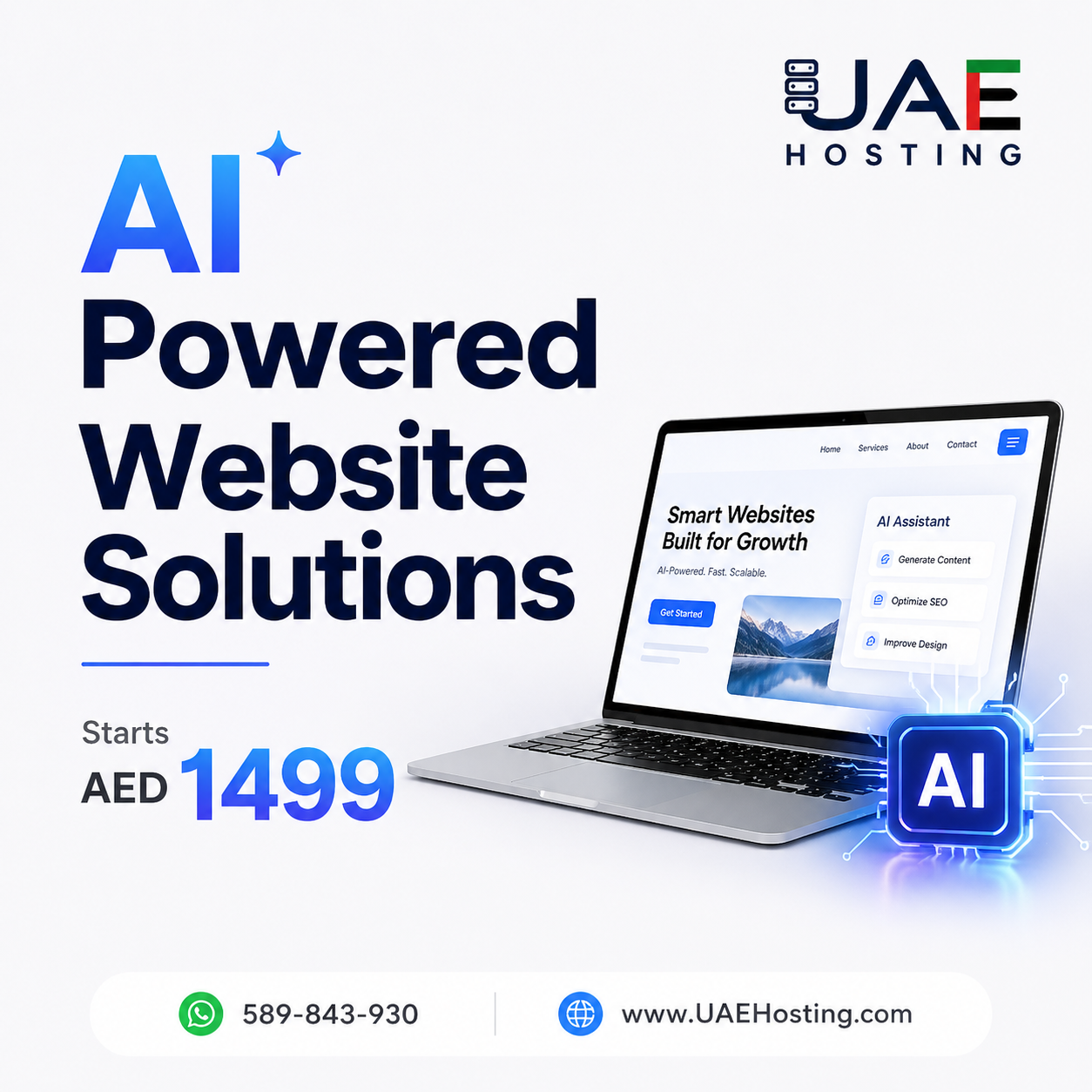 UAE Hosting Facebook ad from Apr 26, 2026