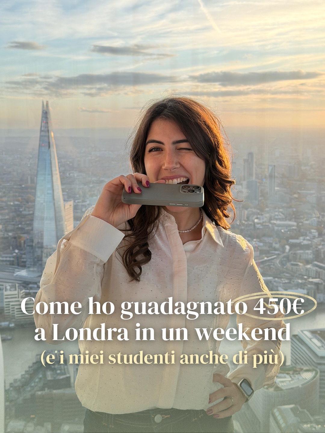 Noemi Colaianni UGC Coach Facebook ad: E pensare che a Londra ero in vacanza