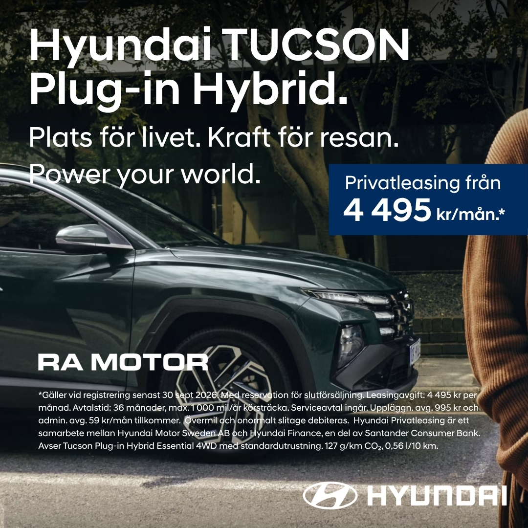 RA Motor Facebook ad: Privatleasa din nästa Hyundai!