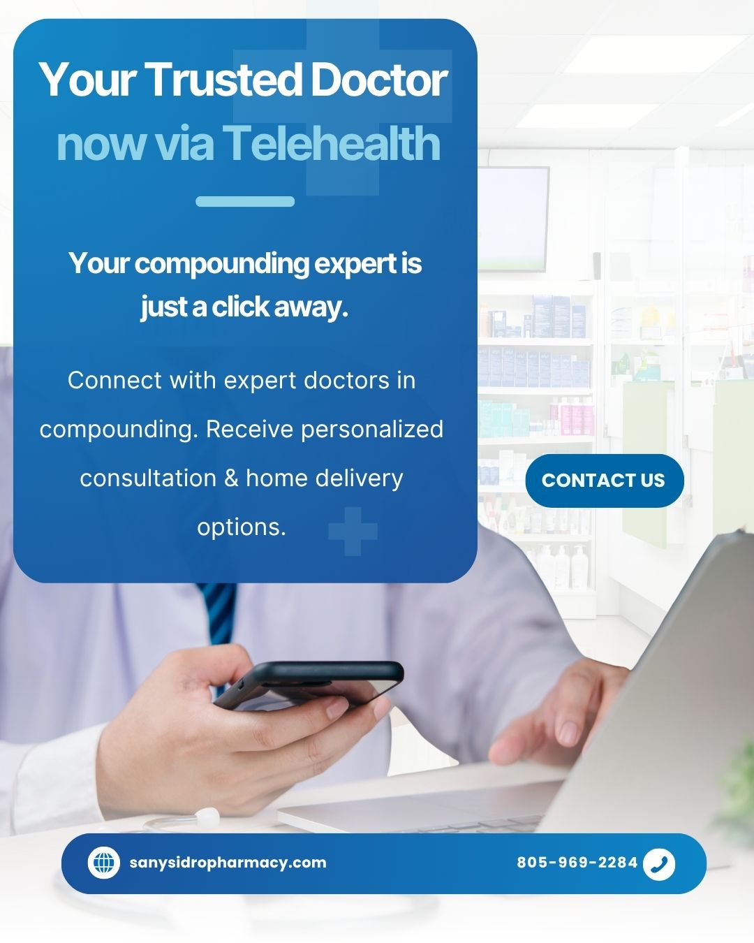 San Ysidro Pharmacy Santa Barbara Facebook ad: The Telehealth Solution You've Been Waiting For