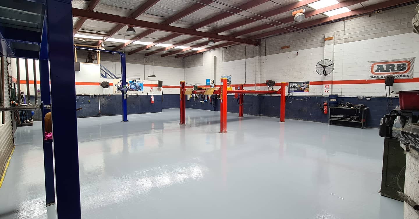 Epoxy Flooring Ltd Facebook ad: Need to improve your workspace?