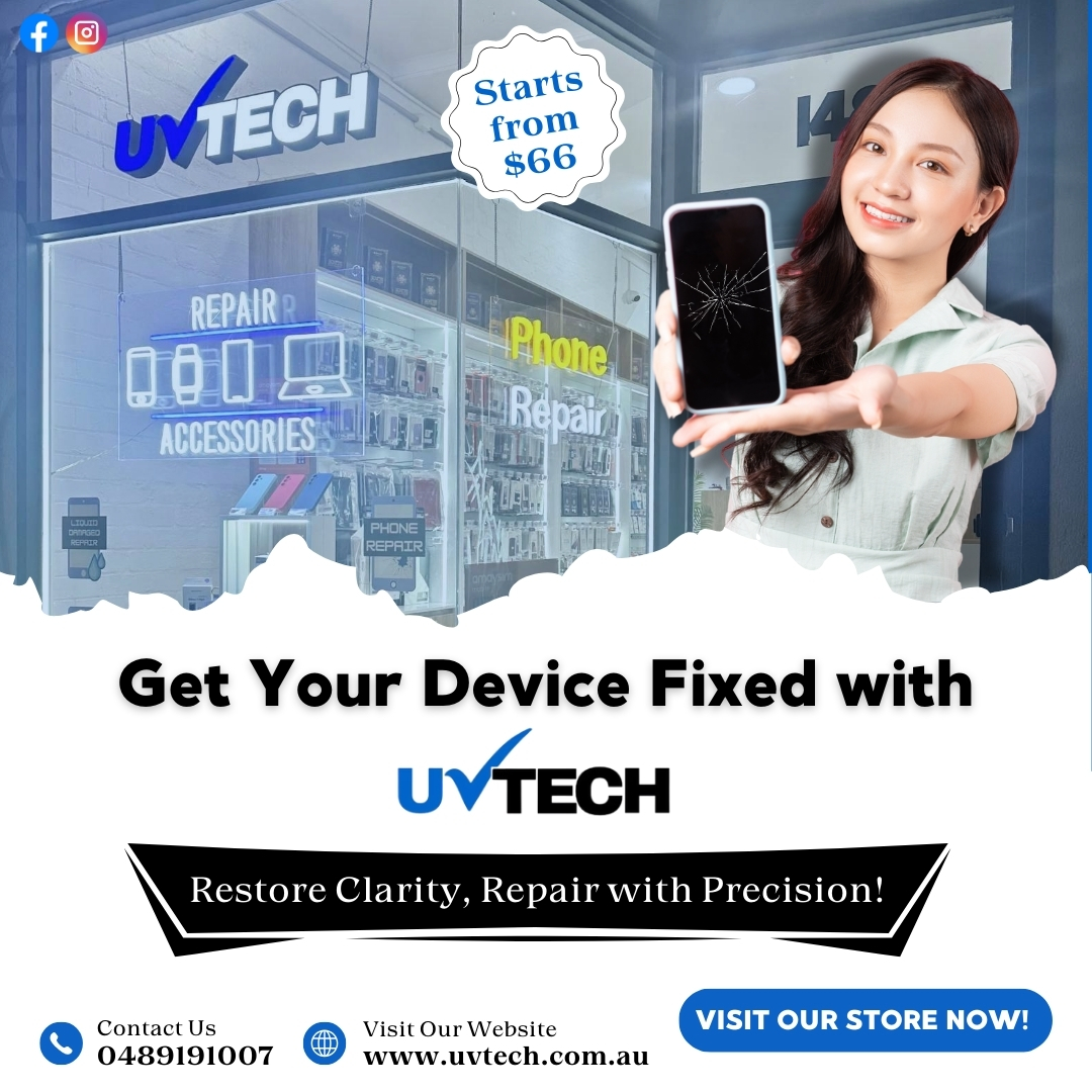UVTech Facebook ad: Phone and laptop repair