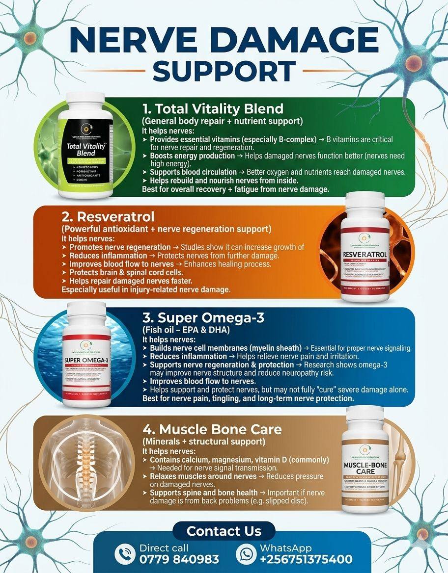 Everyday Suplements Store Facebook ad: Say no more to nerve damage