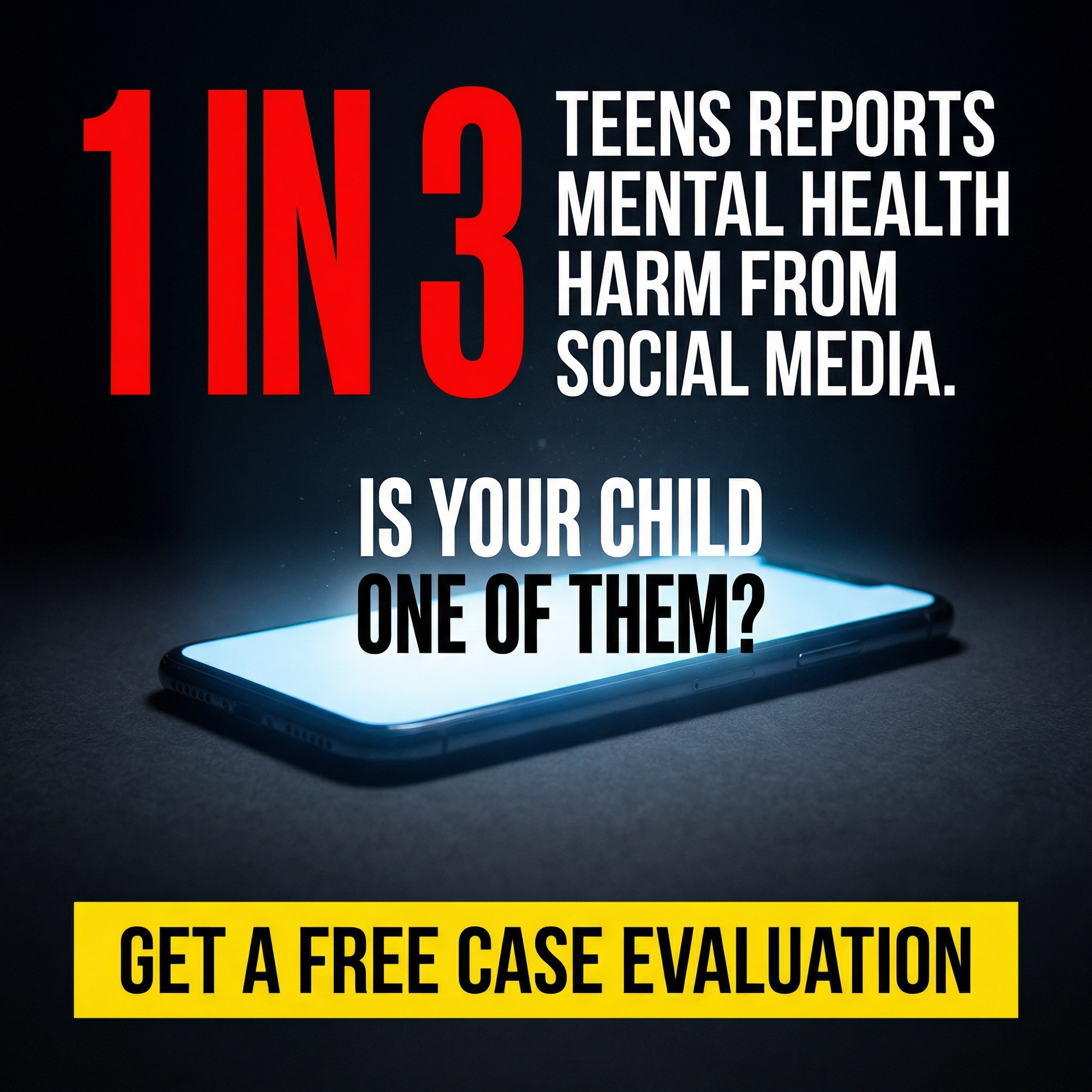 Social Media Addiction Facebook ad: Used Social Media 3+ Hours a Day as a Kid?
