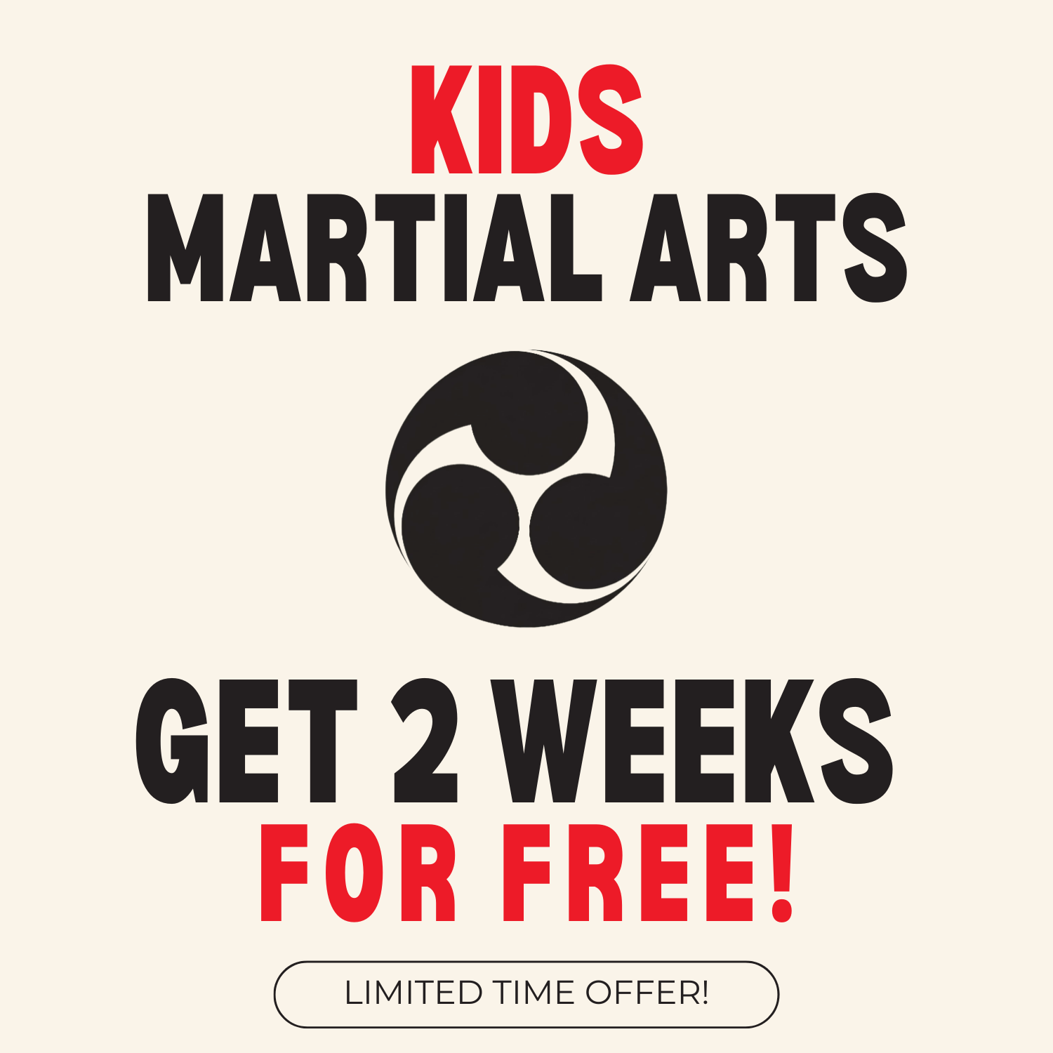 Traditional Okinawan Karate of East Fishkill Facebook ad: Spring Special Get 2 FREE Weeks of Karate