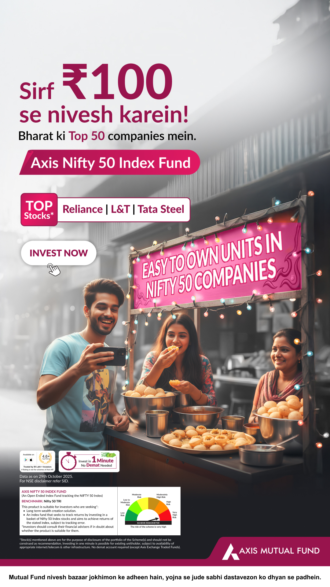 Axis Mutual Fund Facebook ad