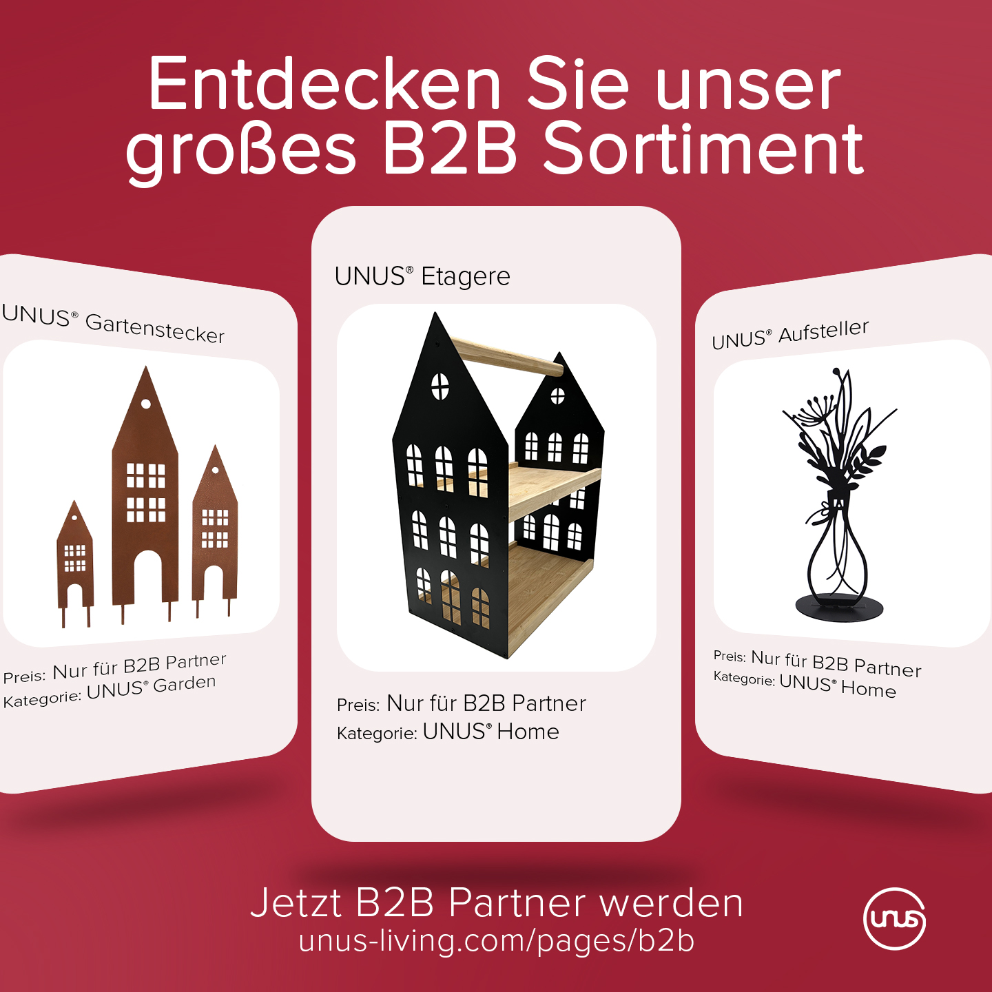 UNUS Facebook ad: Stärken Sie Ihr Sortiment mit UNUS