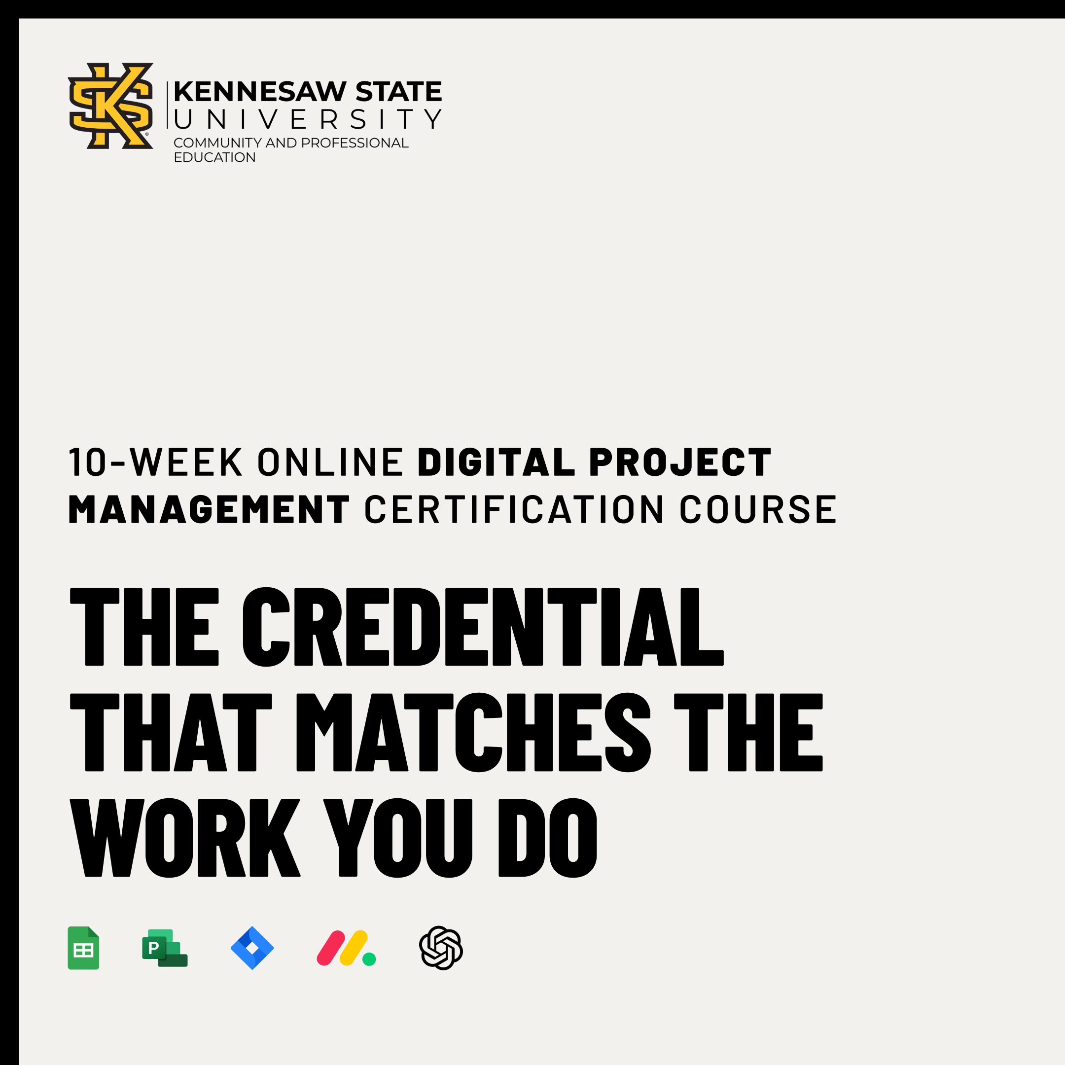 KSU Community and Professional Education Facebook ad