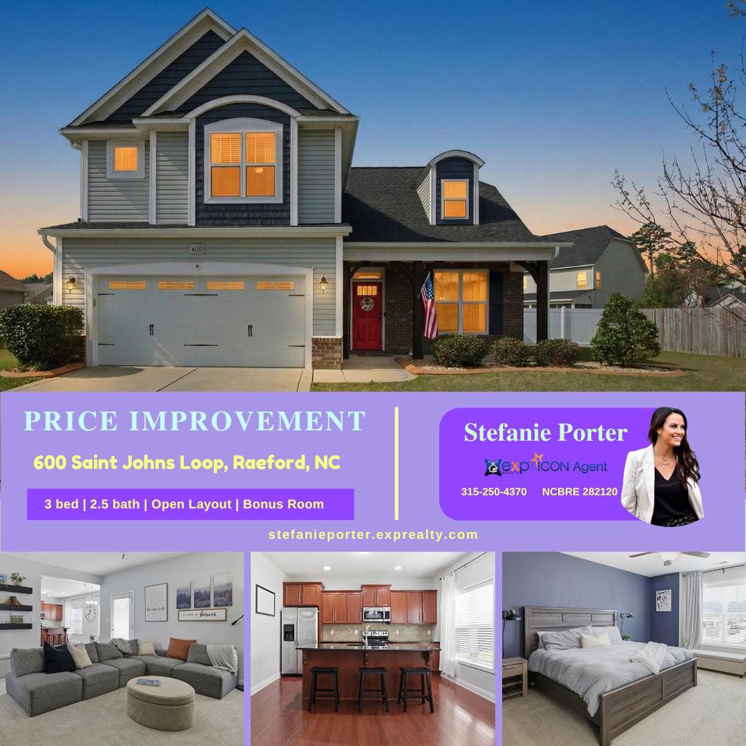 Stefanie Porter - Broker/Realtor Facebook ad: HUGE PRICE DROP