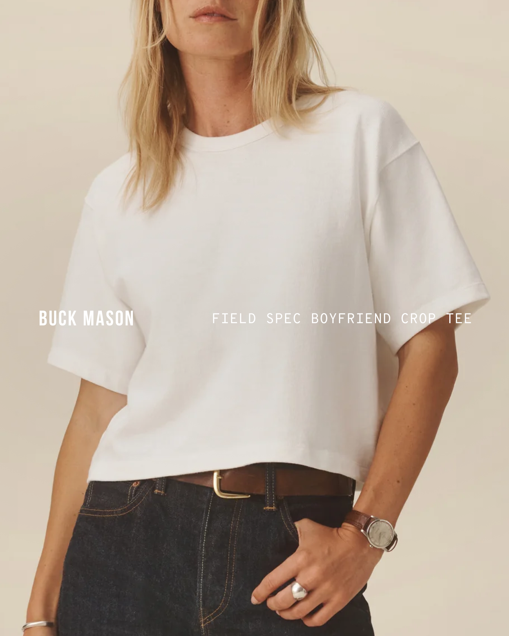 Buck Mason Women's Facebook ad