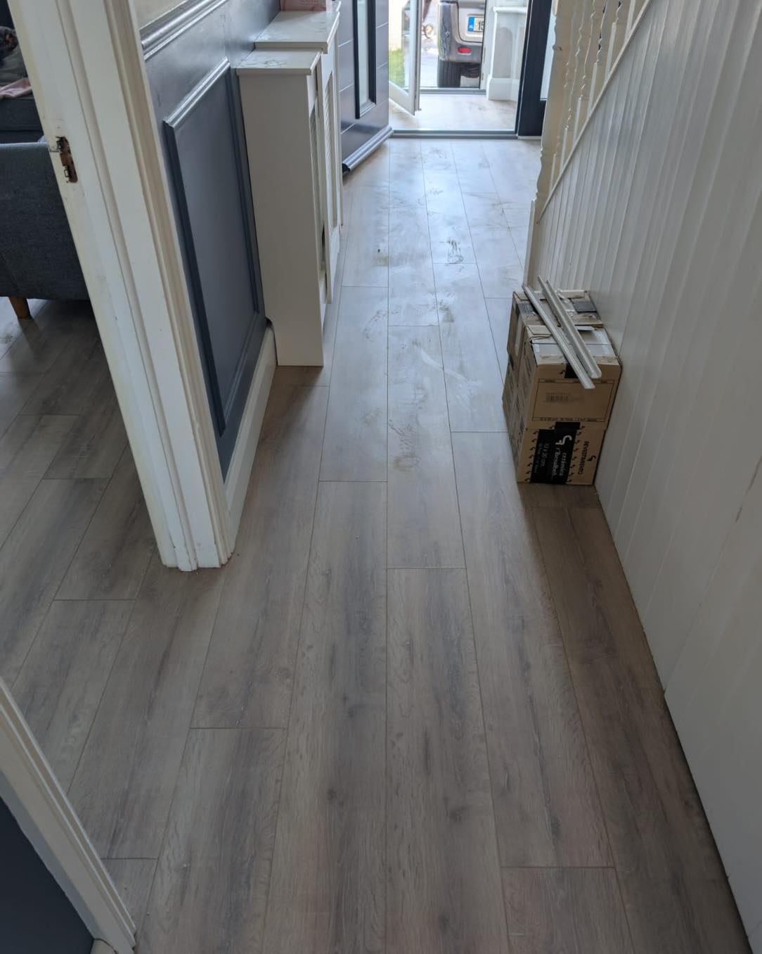 Coastal Carpets Facebook ad: Another super woodfloor job fitted today in Drogheda…