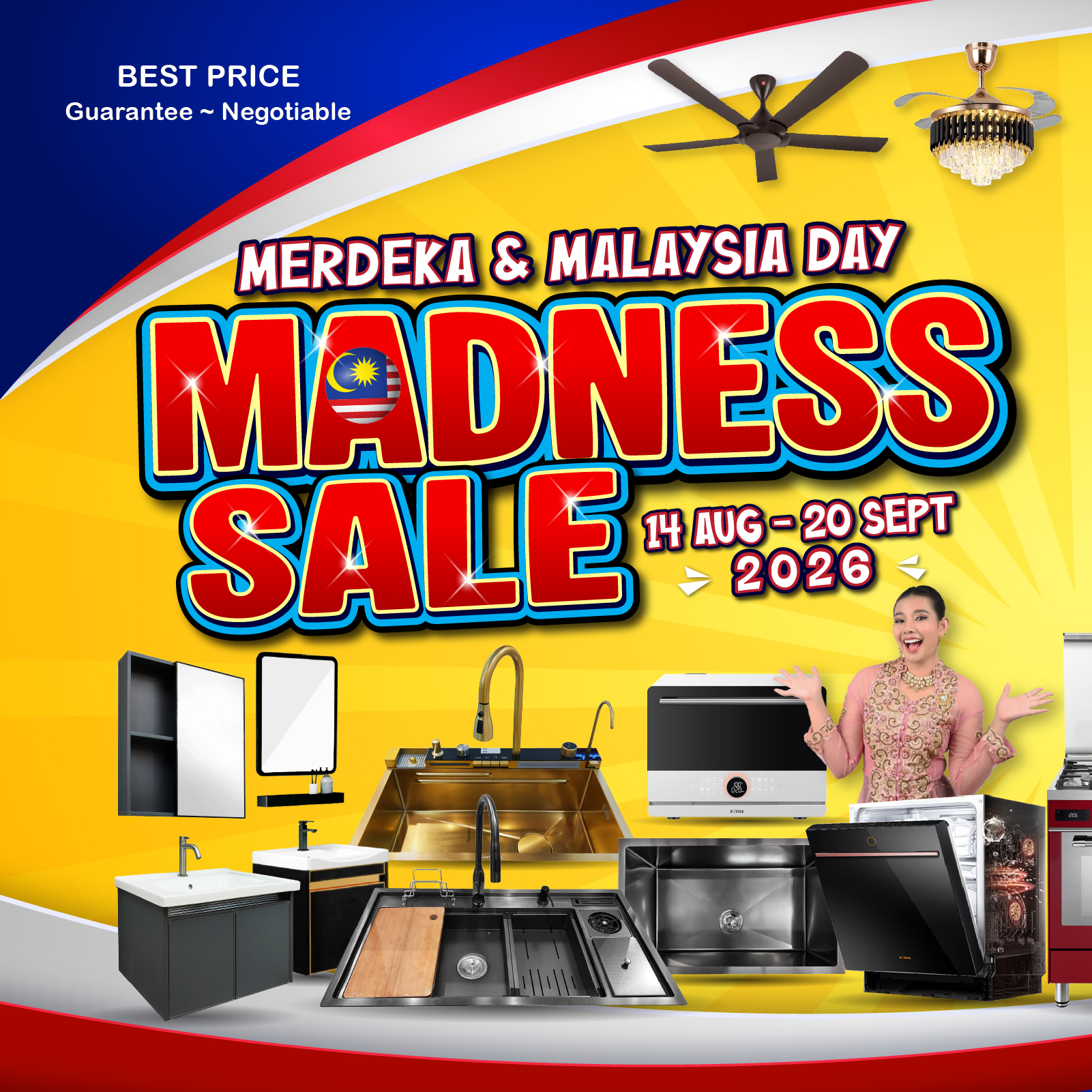 AlatDapur Facebook ad: Bukan orang je sambut 𝗠𝗲𝗿𝗱𝗲𝗸𝗮… rumah pun nak…
